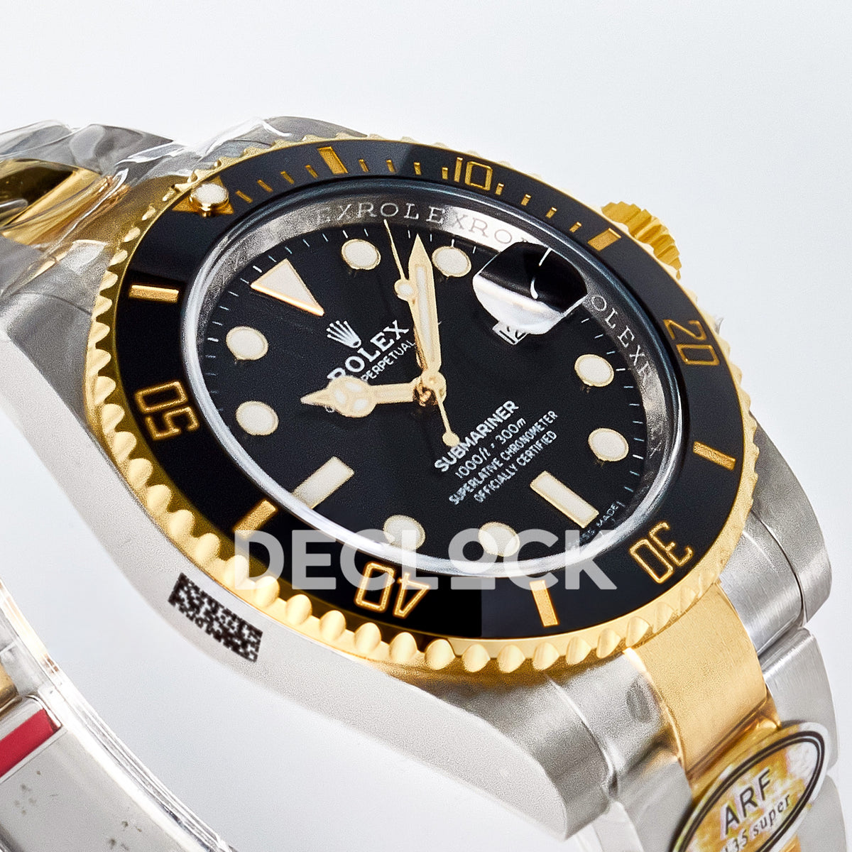 Rolex Submariner 116613LN 40mm ARF Two-Tone Black Dial SH3135 replica - opposite dial angle