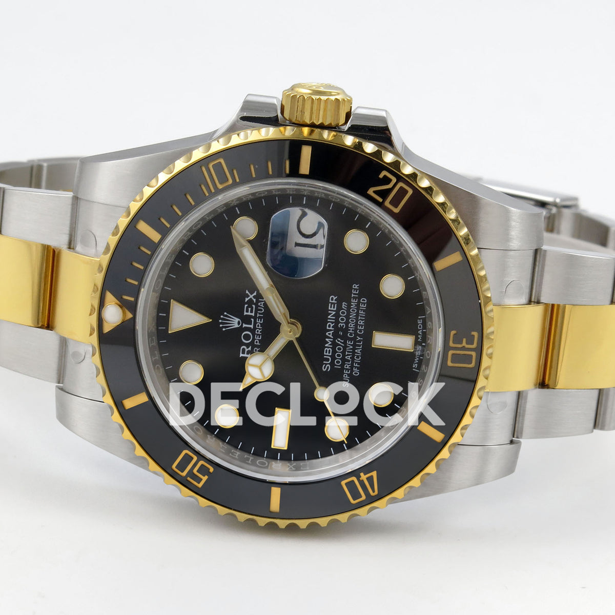 Rolex Submariner 116613LN 40mm EWEF Two-Tone Black Dial A3135 replica - full watch right