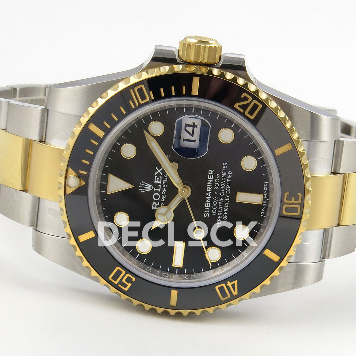 Rolex Submariner 116613LN 40mm RCF Two-Tone Black Dial A3135 replica - full watch right