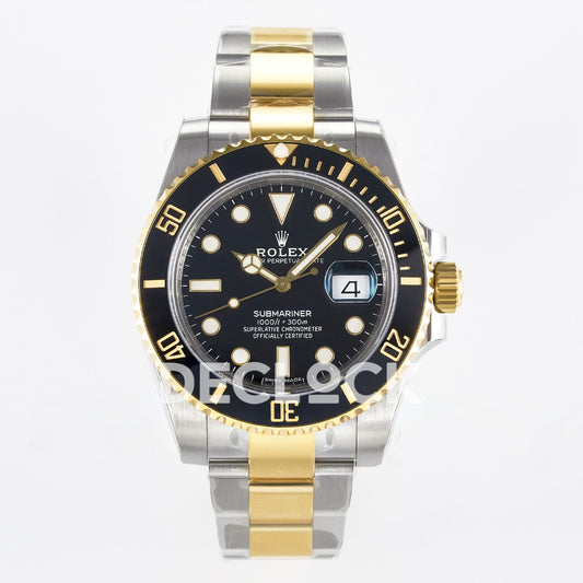 Rolex Submariner 116613LN 40mm VSF Two-Tone Black Dial VS3135 replica - front