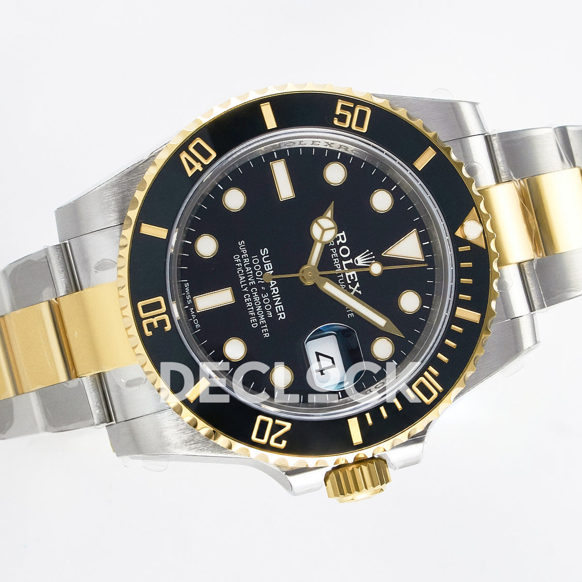 Rolex Submariner 116613LN 40mm VSF Two-Tone Black Dial VS3135 replica - rotated front