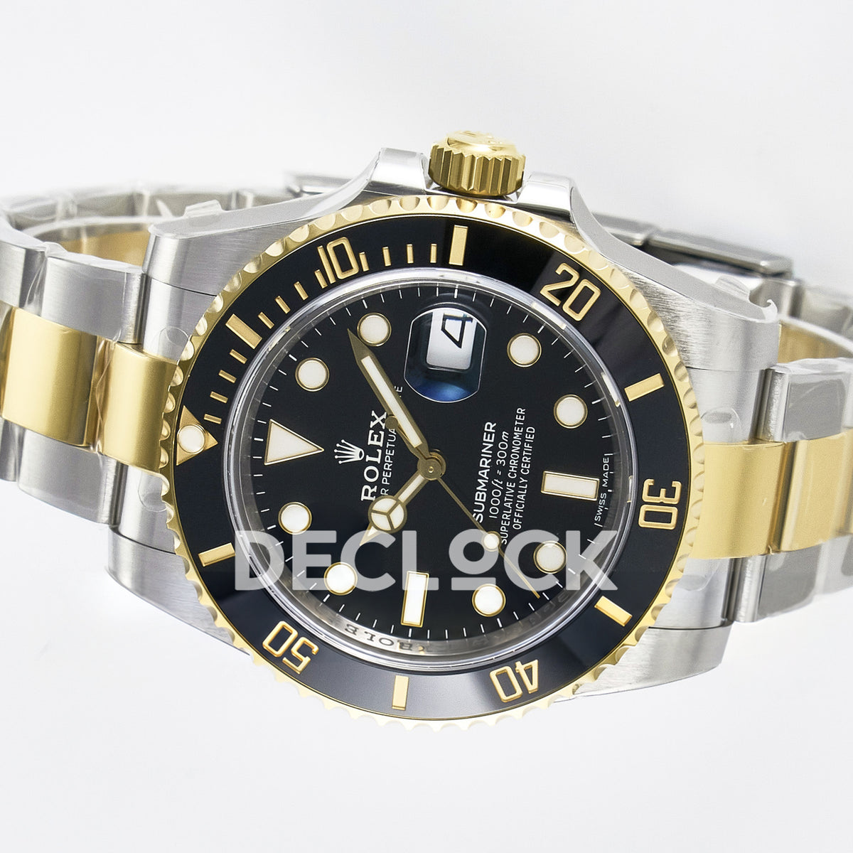 Rolex Submariner 116613LN 40mm VSF Two-Tone Black Dial VS3135 replica - rotated dial