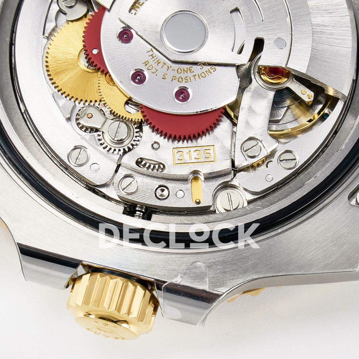 Rolex Submariner 116613LN 40mm VSF Two-Tone Black Dial VS3135 replica - movement case side