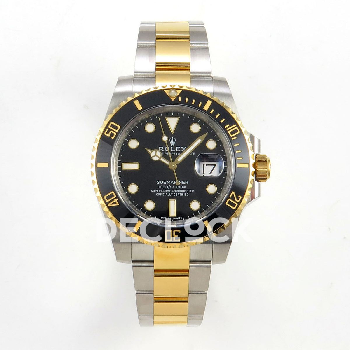 Rolex Submariner 40mm 116613LN VF Two-Tone Black Dial DD3135 replica - front