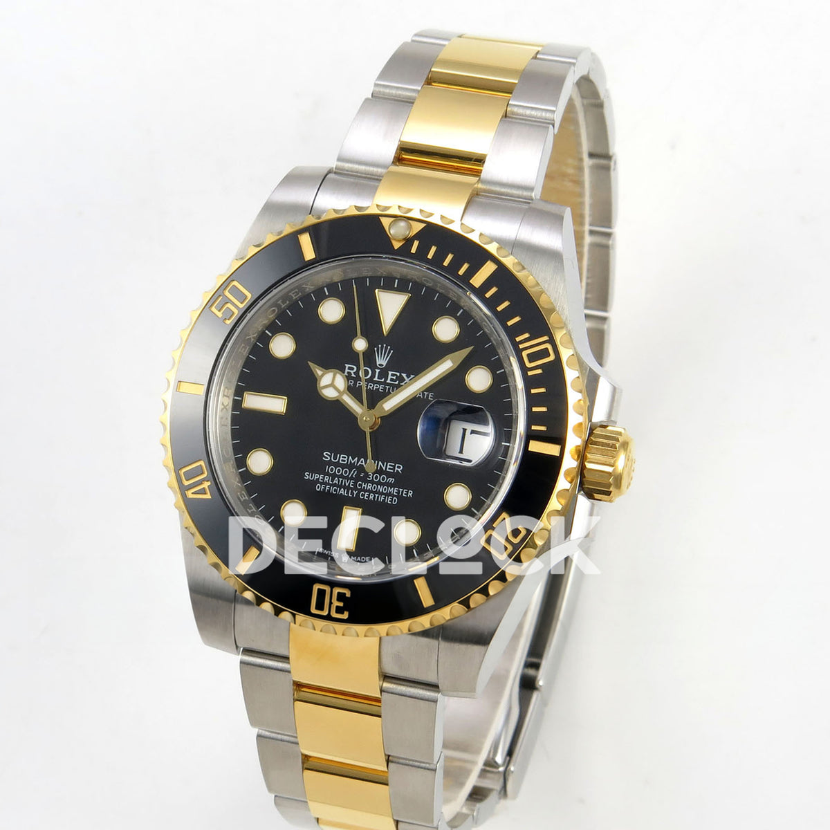 Rolex Submariner 40mm 116613LN VF Two-Tone Black Dial DD3135 replica - three quarter