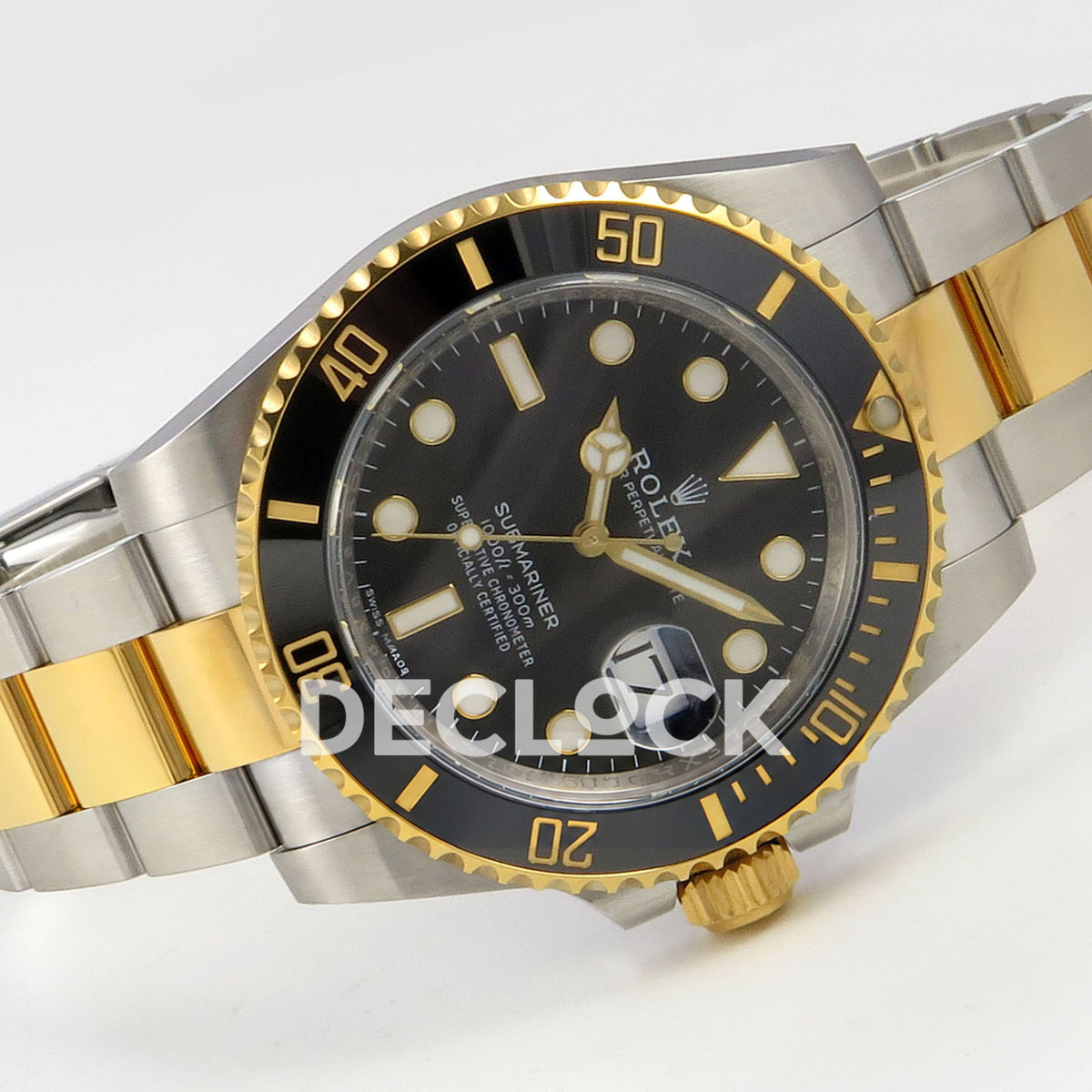 Rolex Submariner 40mm 116613LN VF Two-Tone Black Dial DD3135 replica - full watch left