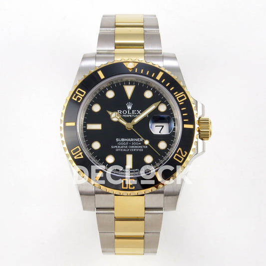 Rolex Submariner 40mm 116613LN WF Two-Tone Black Dial DD3135 replica - front