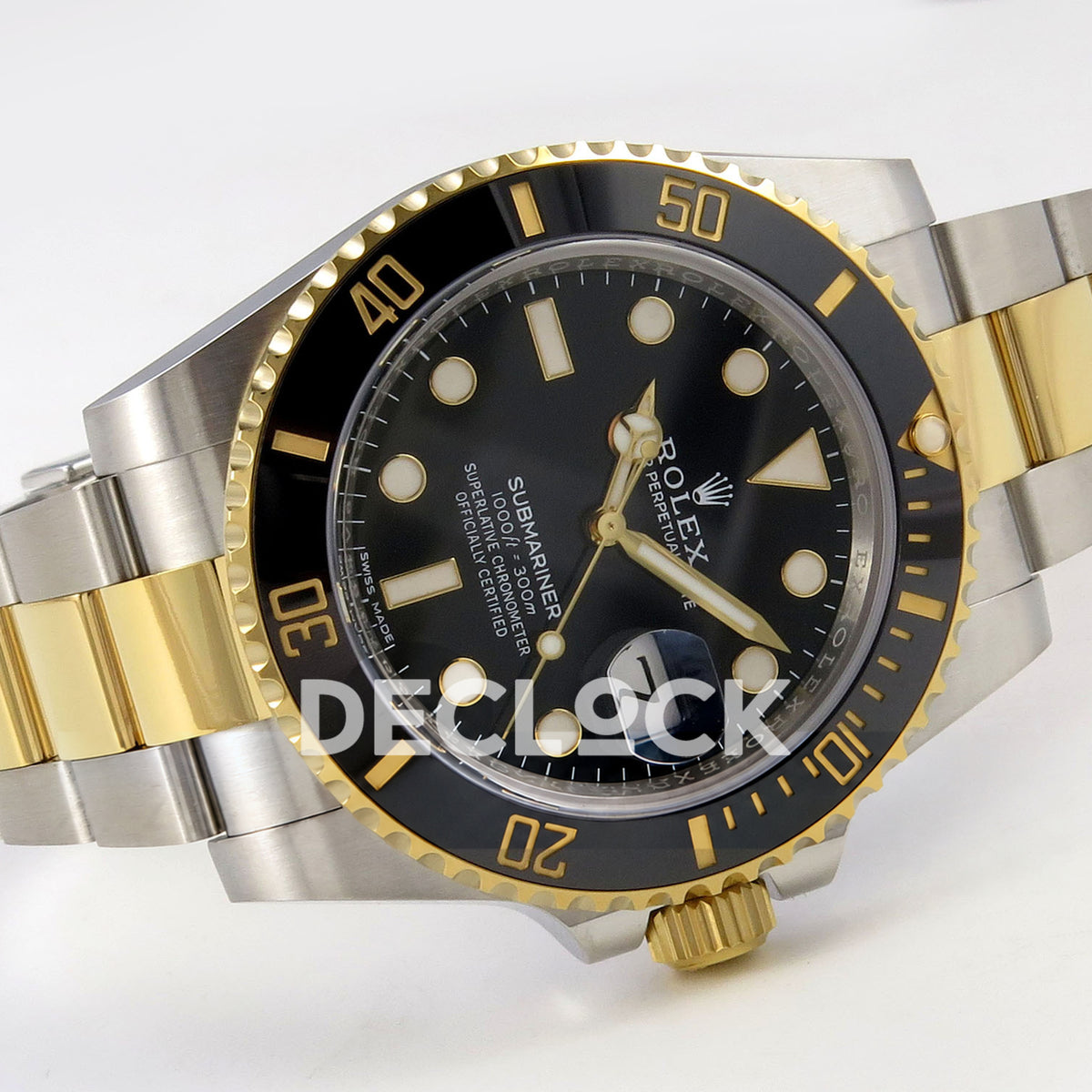 Rolex Submariner 40mm 116613LN WF Two-Tone Black Dial DD3135 replica - full watch left