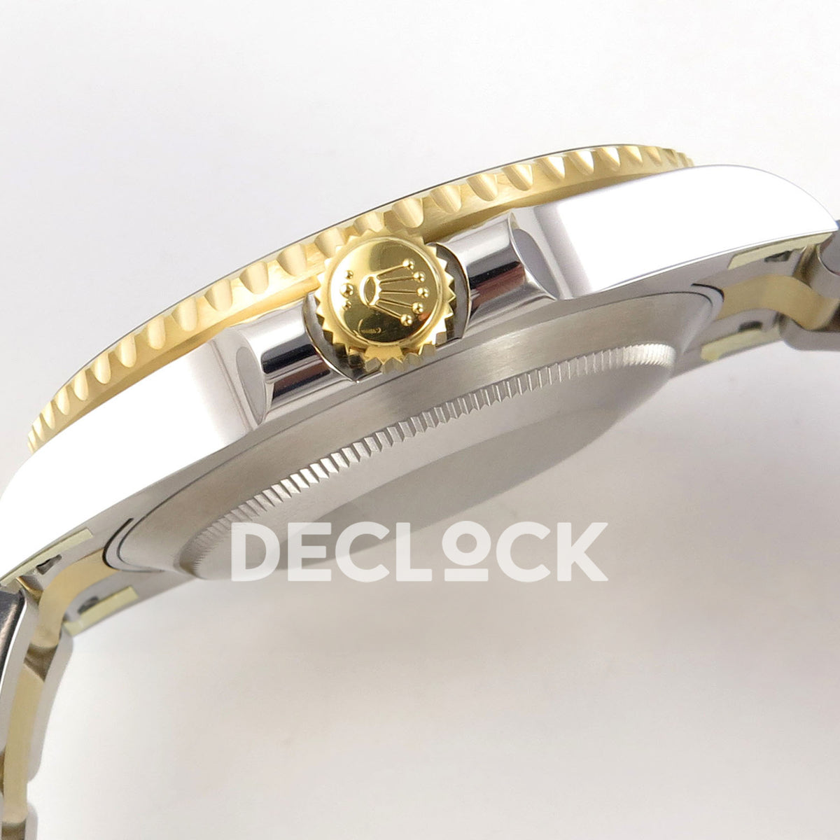 Rolex Submariner 40mm 116613LN WF Two-Tone Black Dial DD3135 replica - crown side
