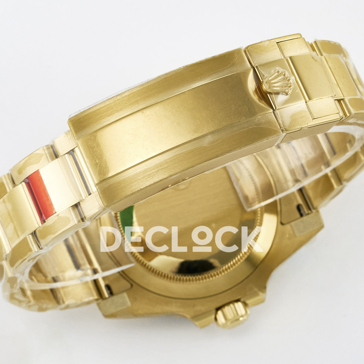 Rolex Submariner 116618LB 40.5mm VSF Yellow Gold Blue Dial VS3135 replica - rear bracelet