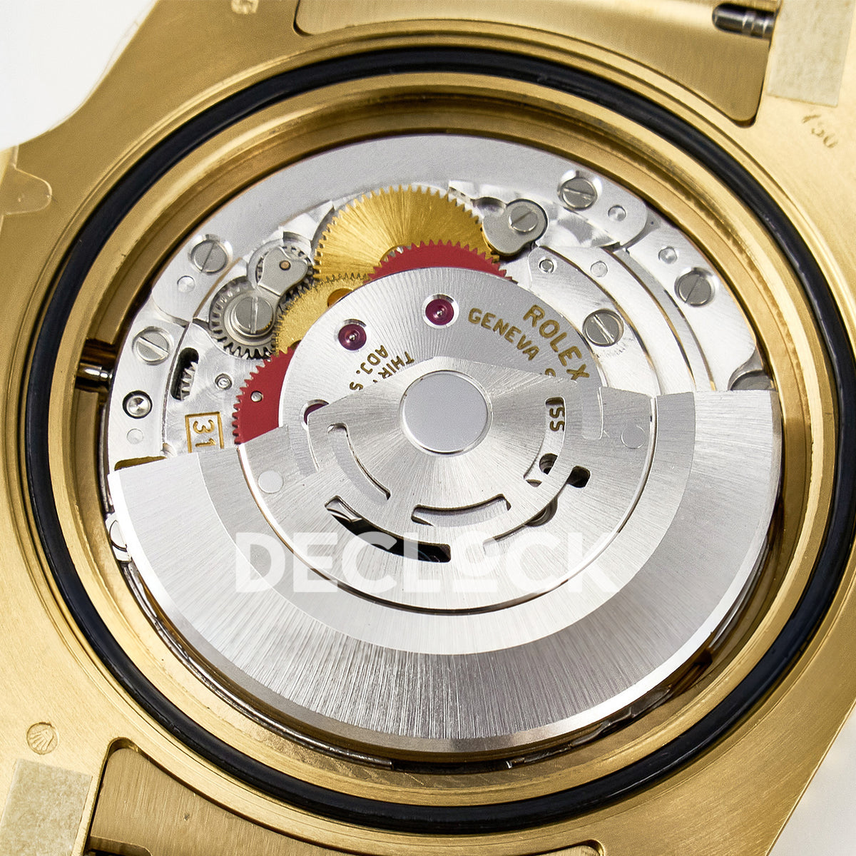 Rolex Submariner 116618LB 40.5mm VSF Yellow Gold Blue Dial VS3135 replica - movement full closeup