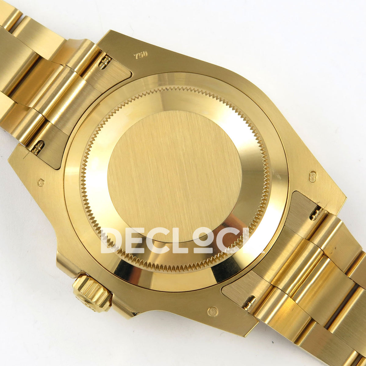 Rolex Submariner 40mm 116618LB VF Yellow Gold Blue Dial DD3135 replica - caseback exterior