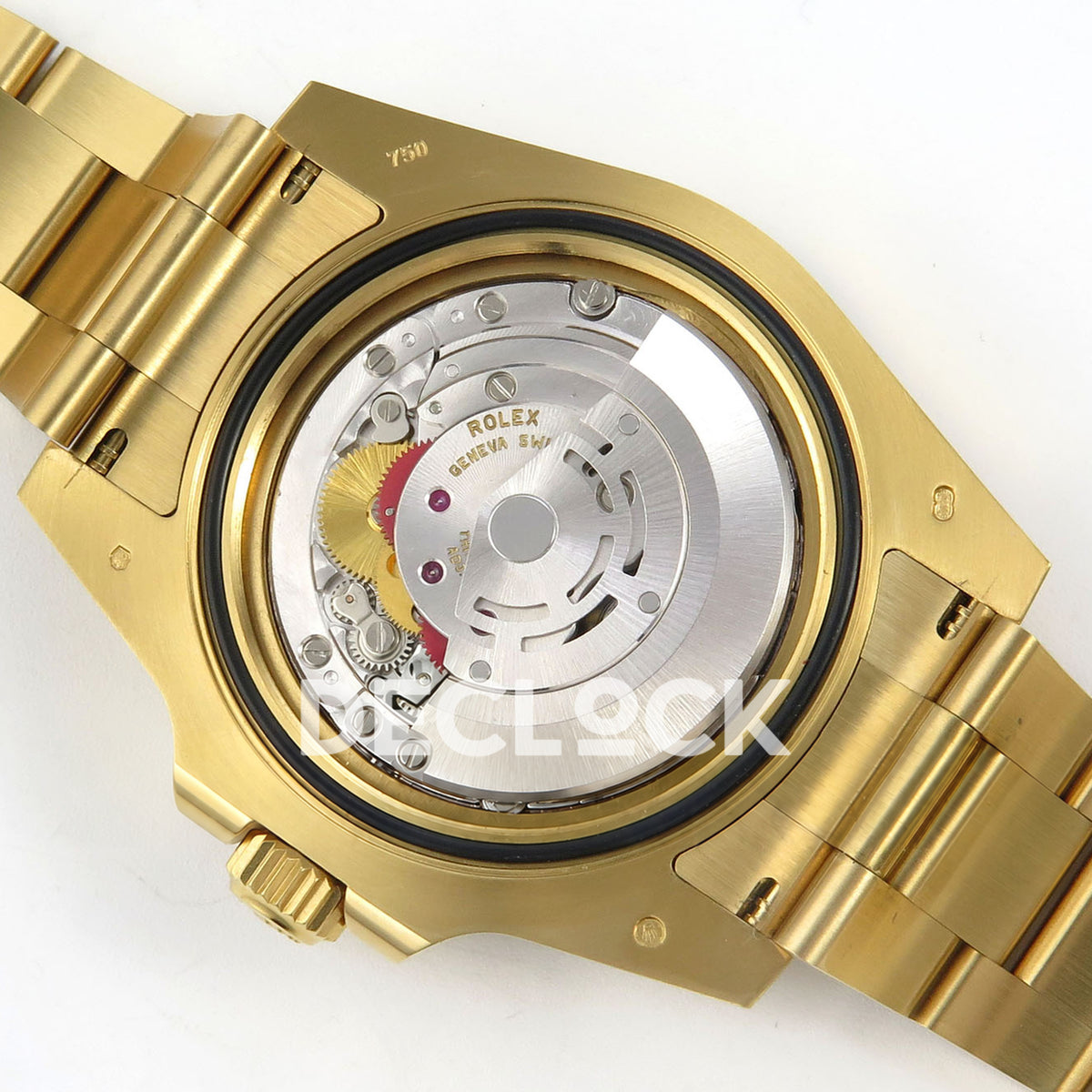 Rolex Submariner 40mm 116618LB VF Yellow Gold Blue Dial DD3135 replica - movement back angle