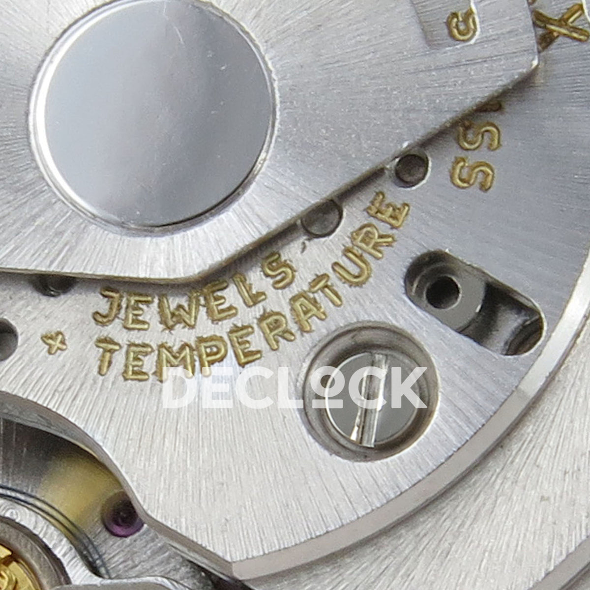 Rolex Submariner 40mm 116618LB VF Yellow Gold Blue Dial DD3135 replica - movement jewels detail