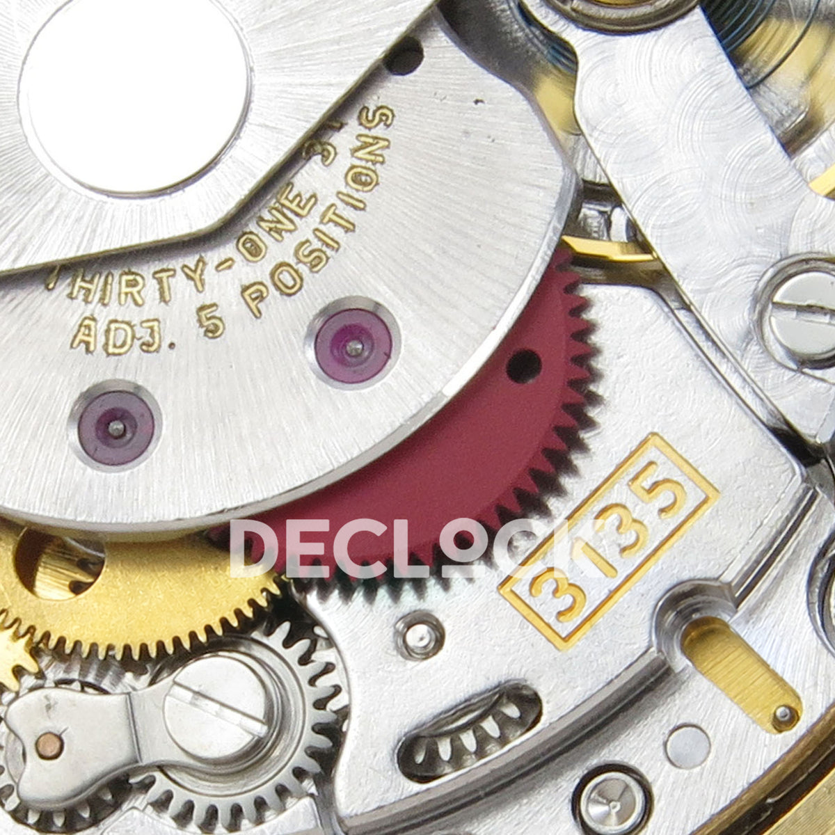 Rolex Submariner 40mm 116618LB VF Yellow Gold Blue Dial DD3135 replica - calibre detail