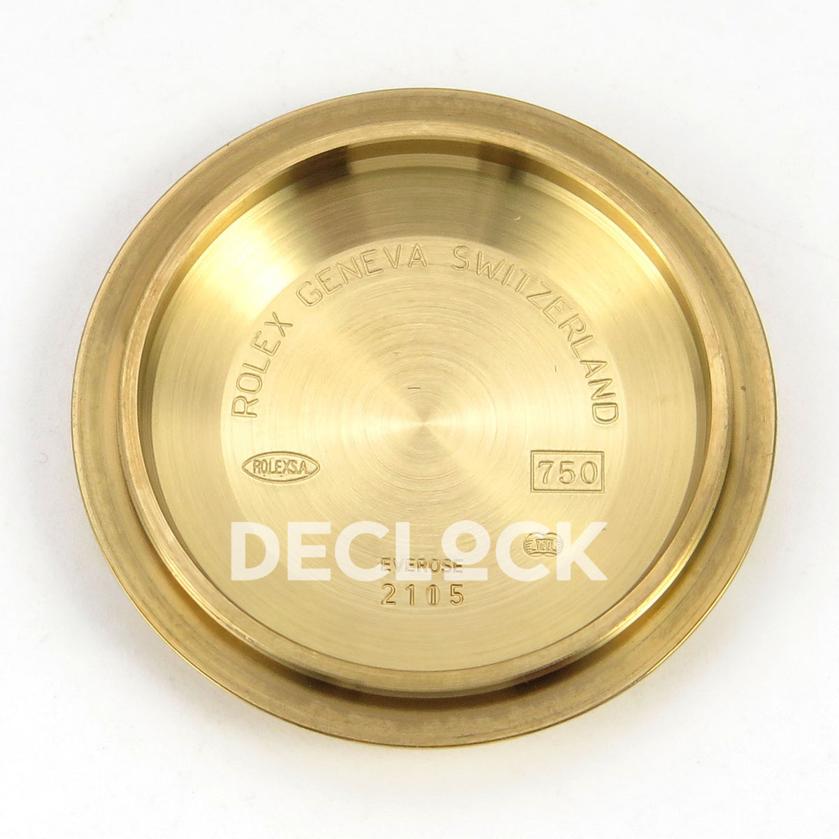 Rolex Submariner 40mm 116618LB VF Yellow Gold Blue Dial DD3135 replica - caseback interior
