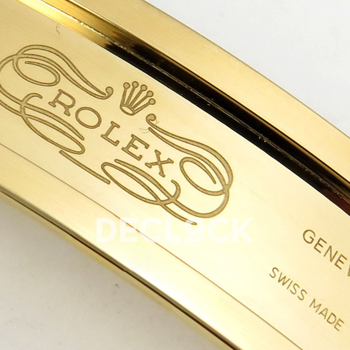 Rolex Submariner 40mm 116618LB VF Yellow Gold Blue Dial DD3135 replica - clasp engraving