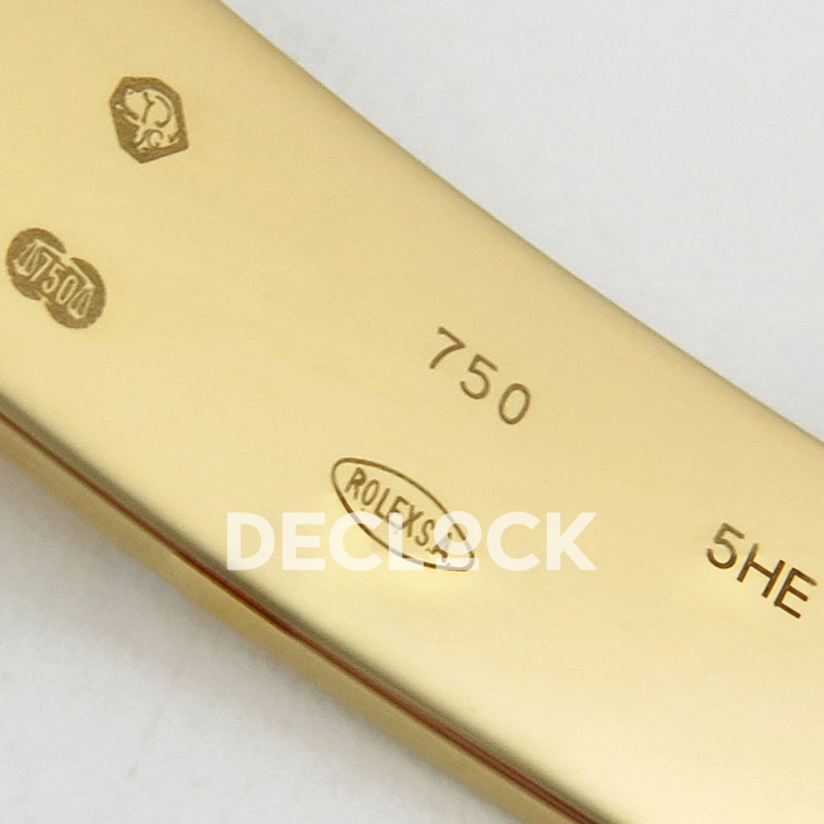 Rolex Submariner 40mm 116618LB VF Yellow Gold Blue Dial DD3135 replica - clasp interior engraving