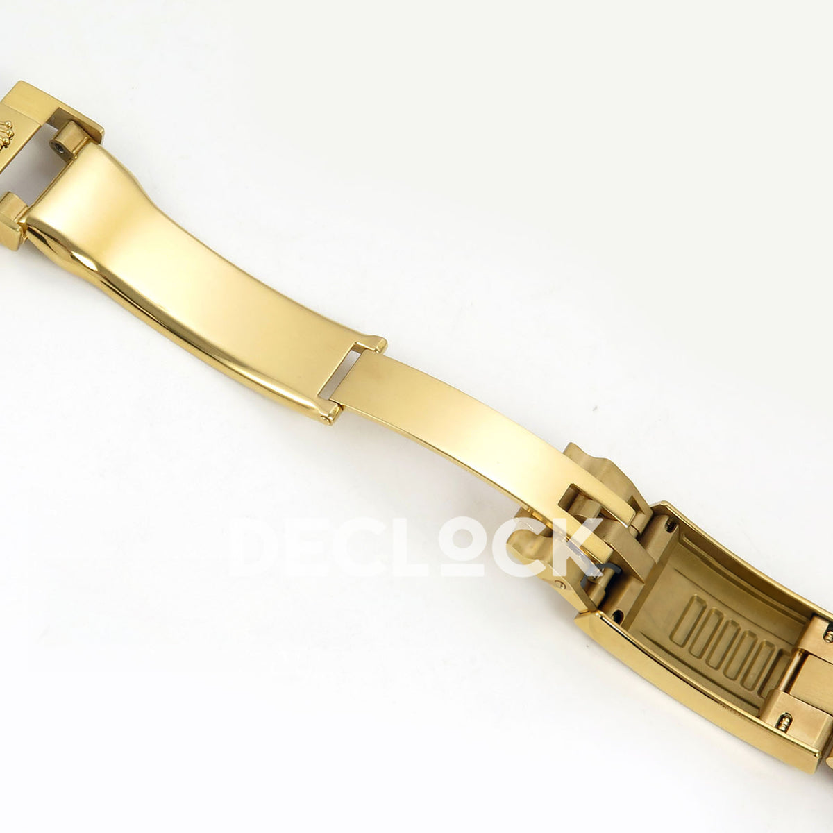 Rolex Submariner 40mm 116618LB VF Yellow Gold Blue Dial DD3135 replica - deployant interior