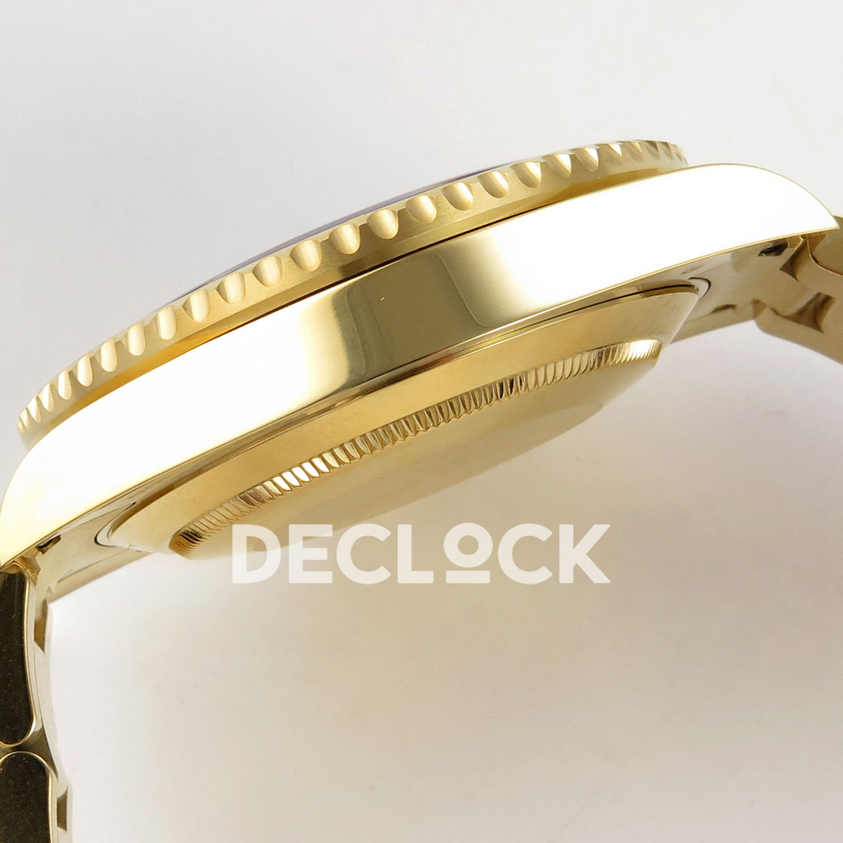 Rolex Submariner 40mm 116618LB WF Blue Dial Yellow Gold DD3135 replica - case side