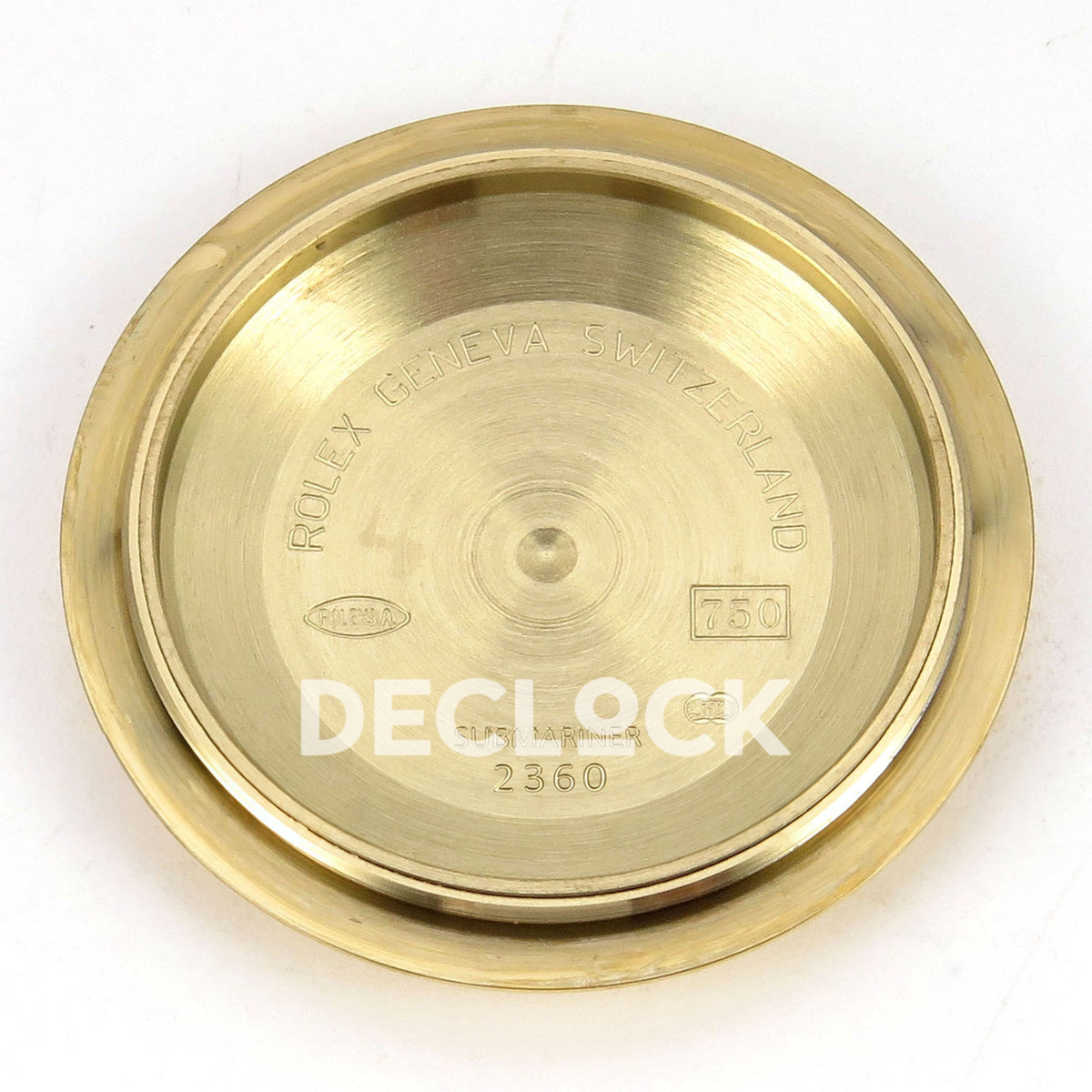 Rolex Submariner 40mm 116618LB WF Blue Dial Yellow Gold DD3135 replica - caseback interior