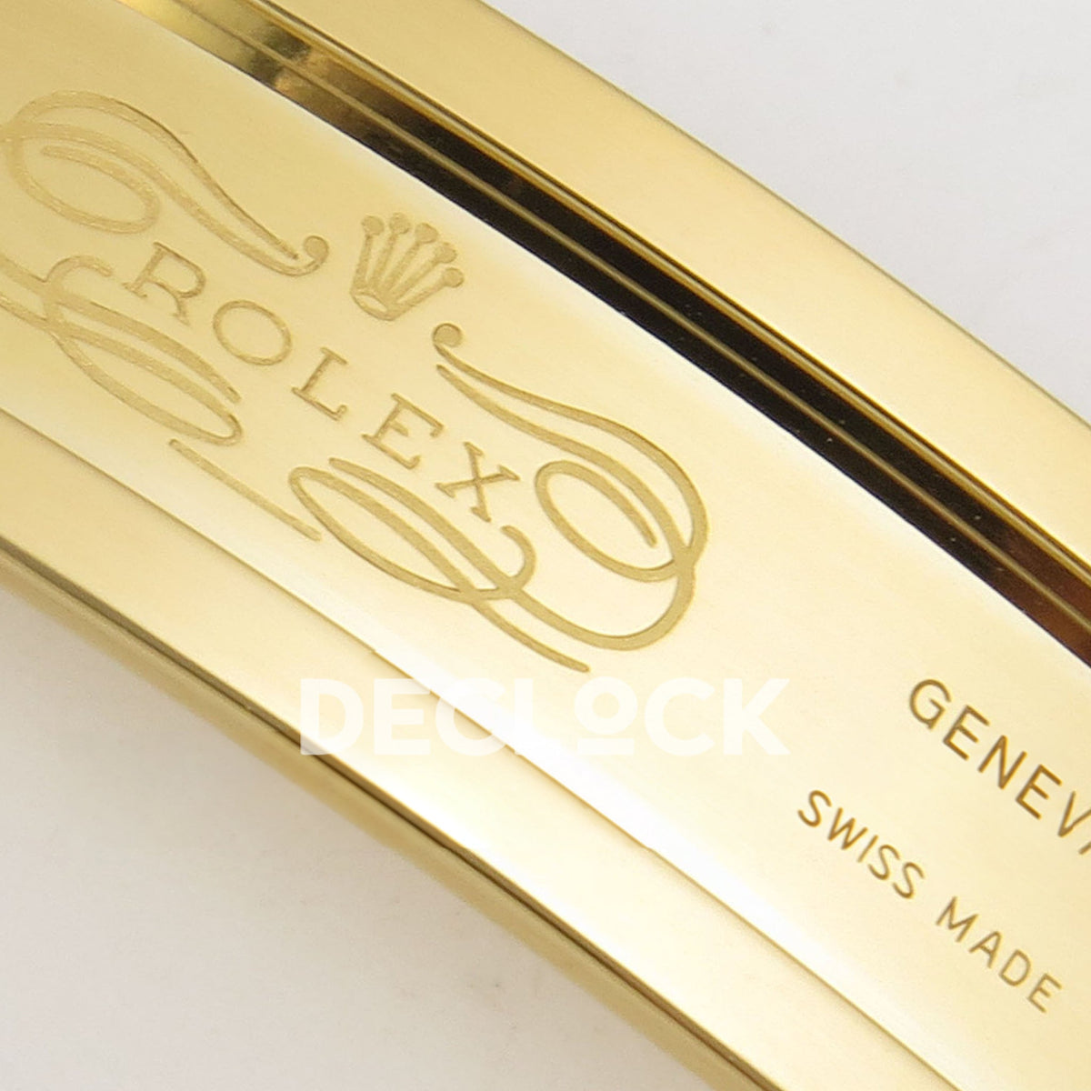 Rolex Submariner 40mm 116618LB WF Blue Dial Yellow Gold DD3135 replica - clasp engraving
