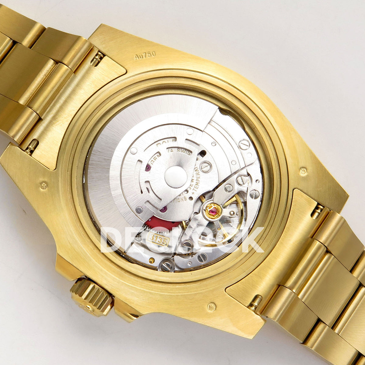 Rolex Submariner 40mm 116618LN WF Black Dial Yellow Gold DD3135 replica - movement back angle