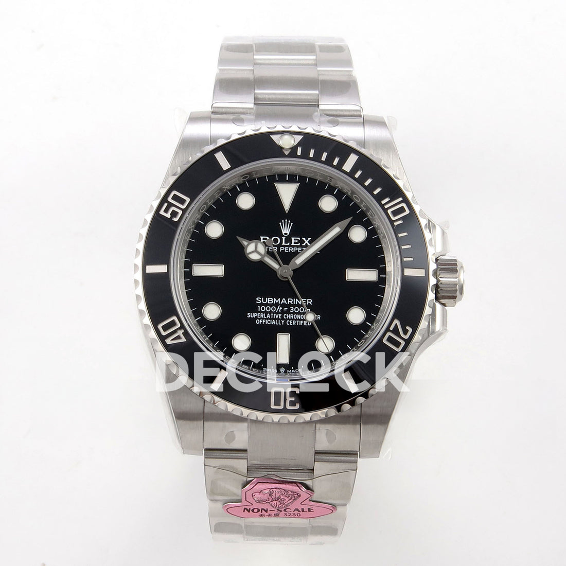 Rolex Submariner 41mm 124060 No Date Gold Maker Black Dial JH3230 Free Sprung replica - front 124060
