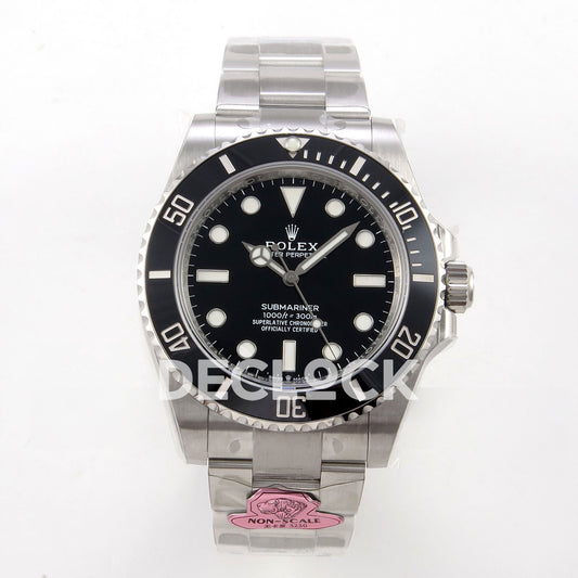Rolex Submariner 41mm 124060 No Date Gold Maker Black Dial JH3230 Free Sprung replica - front