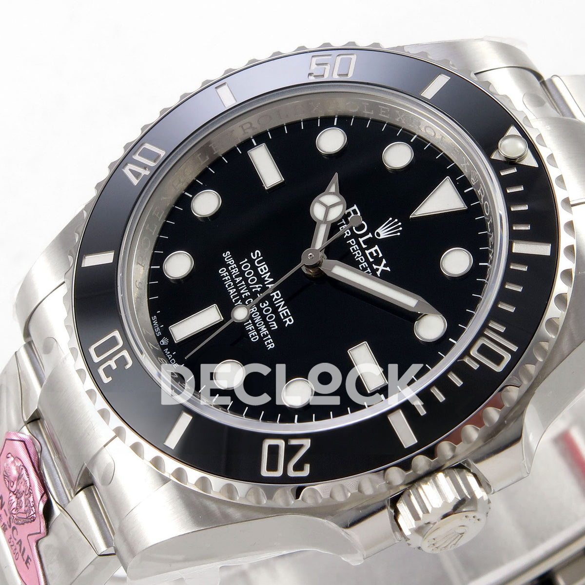 Rolex Submariner 41mm 124060 No Date Gold Maker Black Dial JH3230 Free Sprung replica - dial angle right