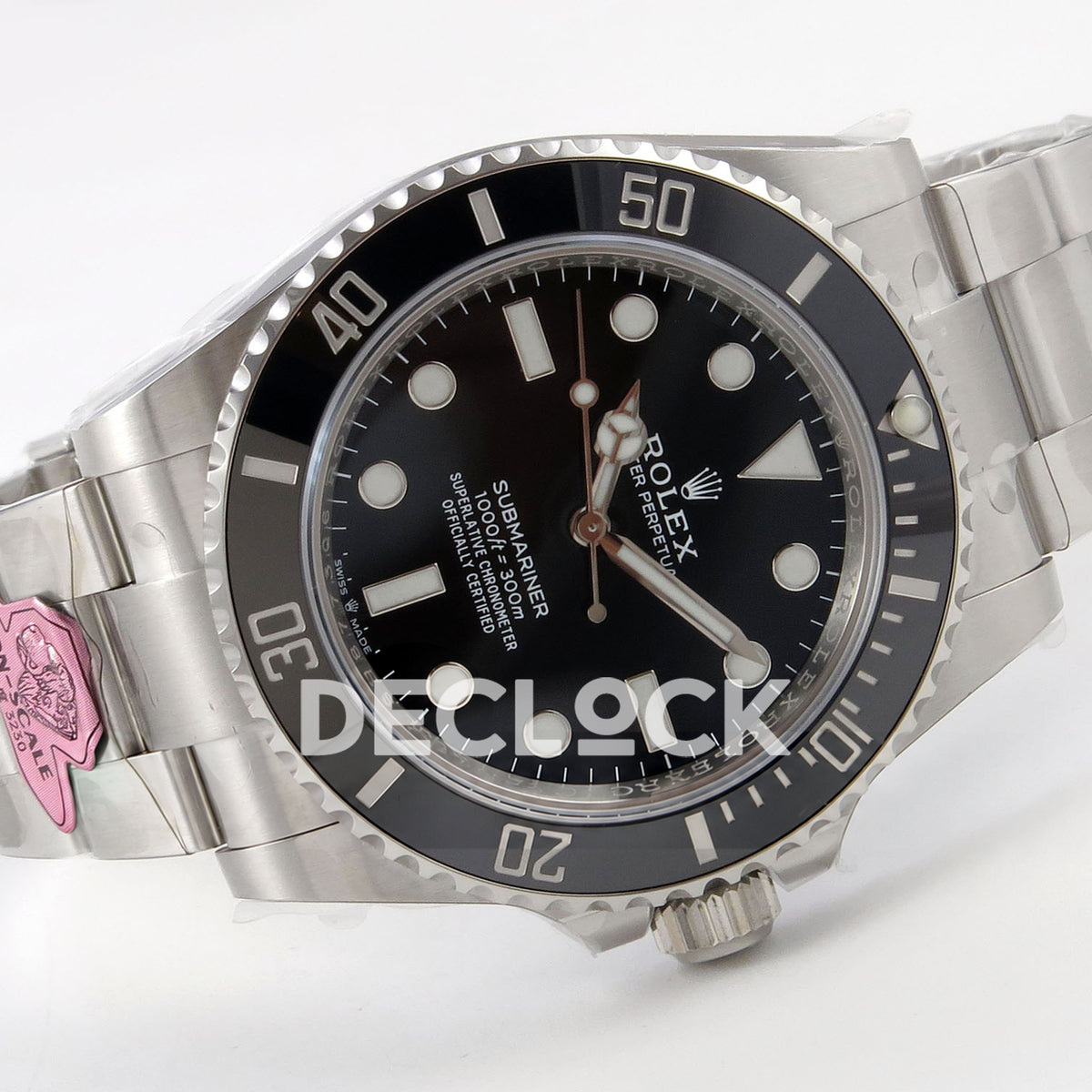 Rolex Submariner 41mm 124060 No Date Gold Maker Black Dial JH3230 Free Sprung replica - full watch left