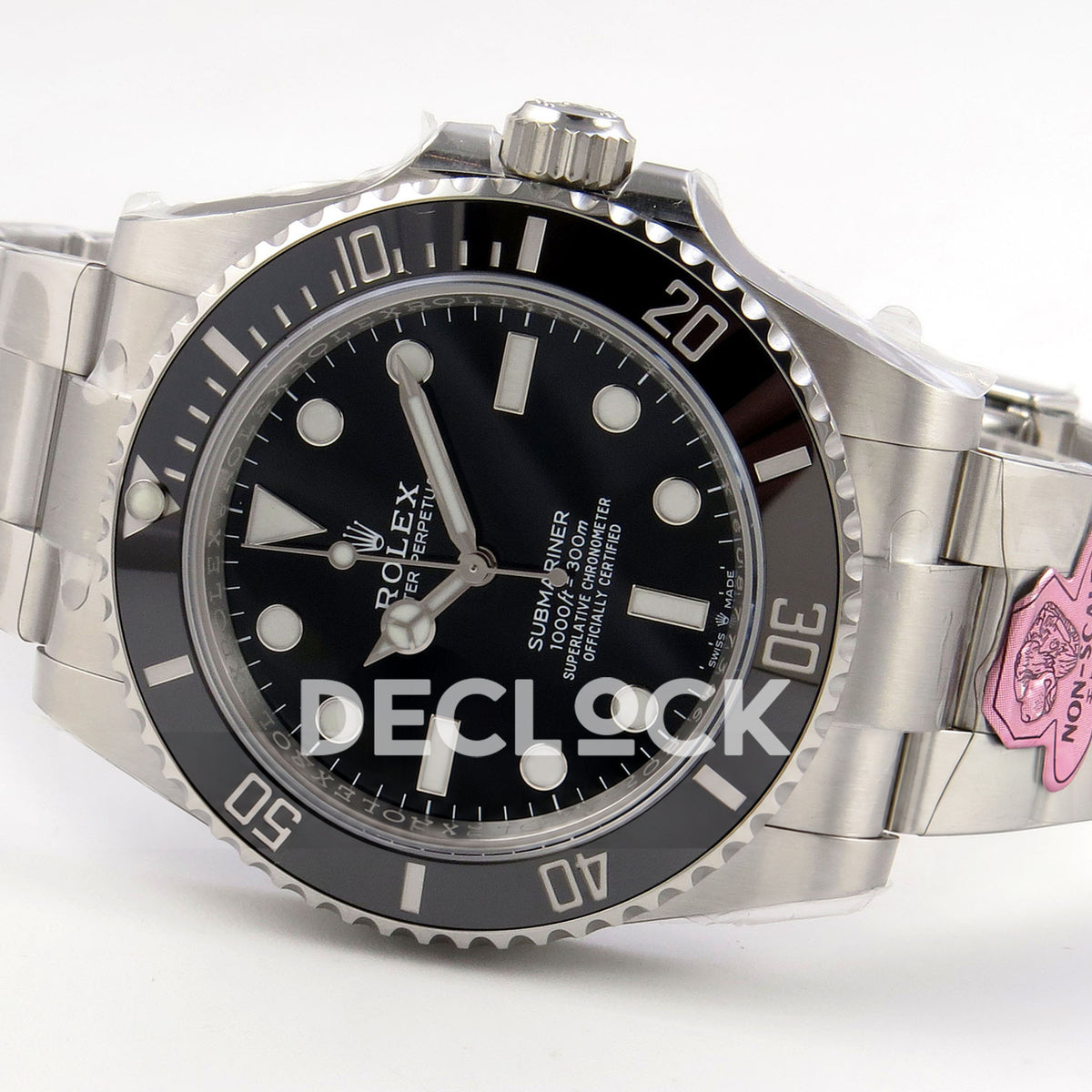 Rolex Submariner 41mm 124060 No Date Gold Maker Black Dial JH3230 Free Sprung replica - full watch right