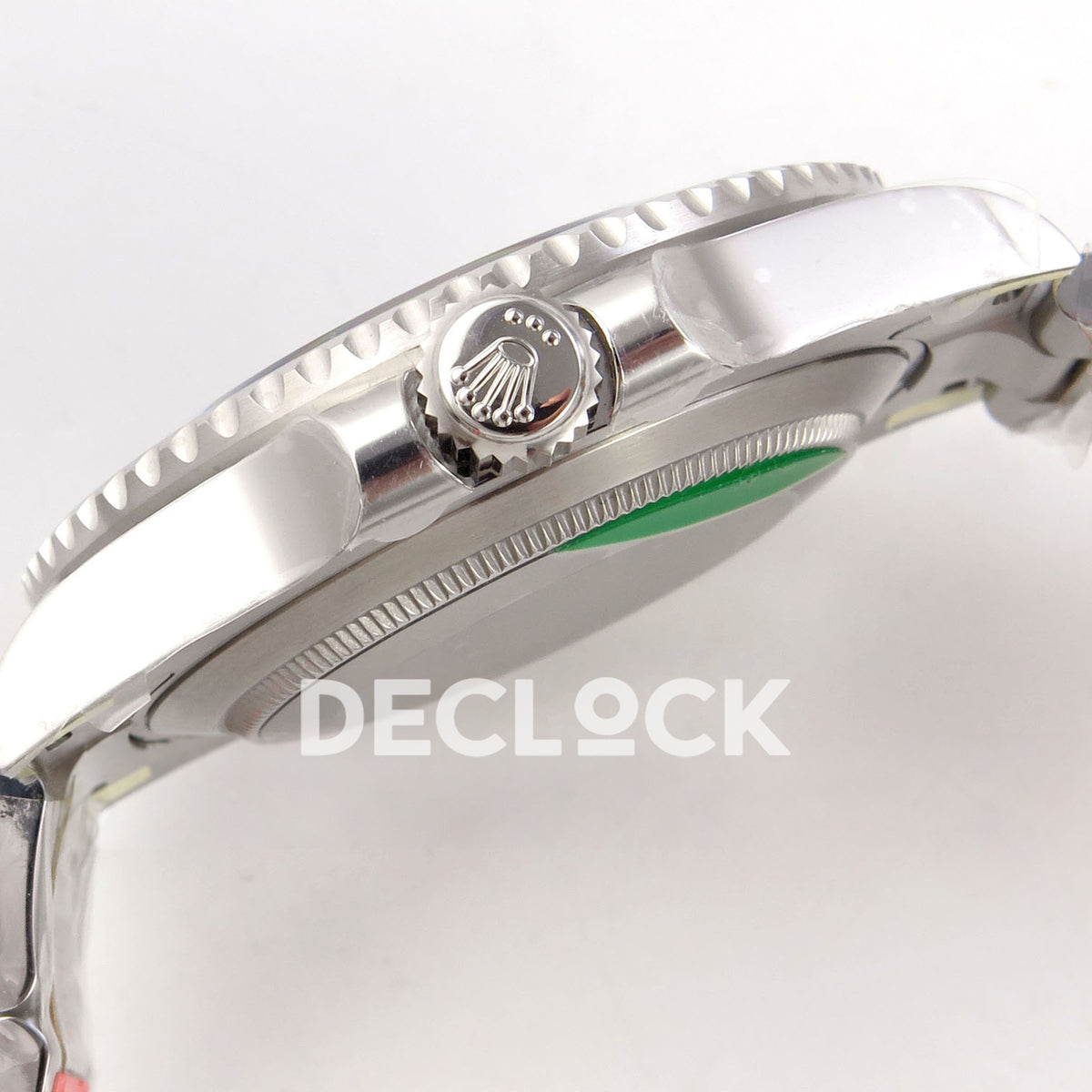 Rolex Submariner 41mm 124060 No Date Gold Maker Black Dial JH3230 Free Sprung replica - crown side