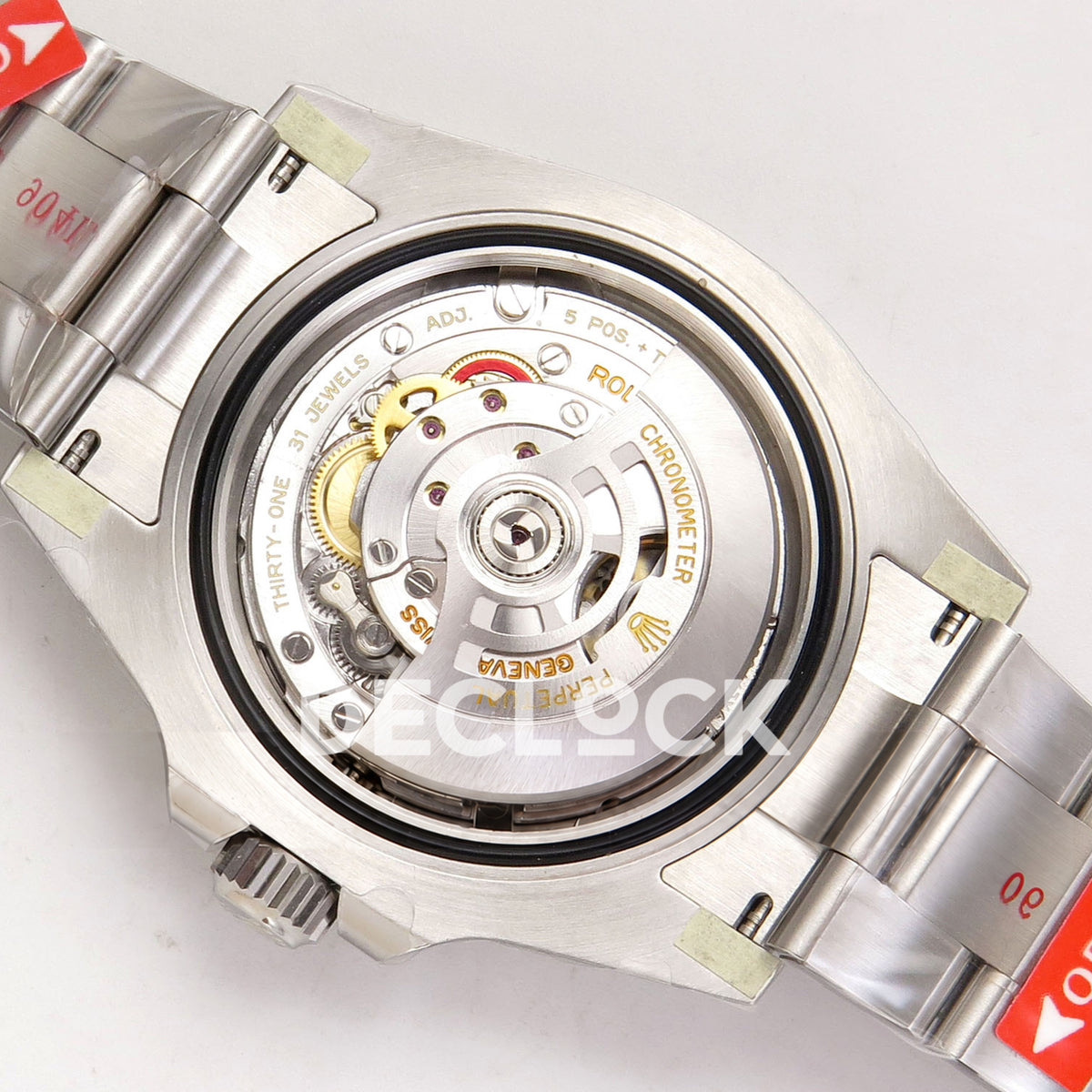Rolex Submariner 41mm 124060 No Date Gold Maker Black Dial JH3230 Free Sprung replica - movement back