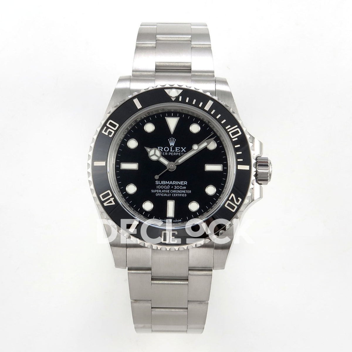 Rolex Submariner 41mm 124060 No Date RCF Black Dial JH3235 replica - front