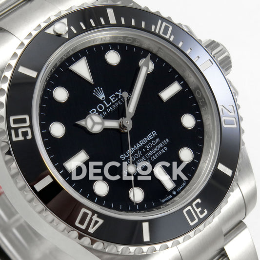 Rolex Submariner 41mm 124060 No Date RCF Black Dial JH3235 replica - dial angle left