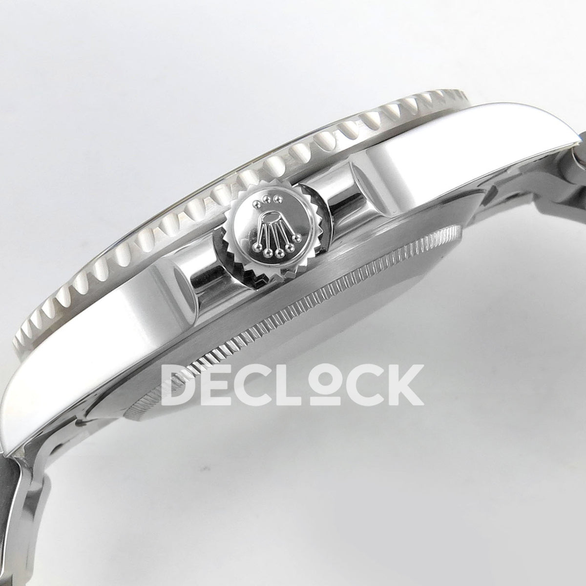 Rolex Submariner 41mm 124060 No Date RCF Black Dial JH3235 replica - crown side