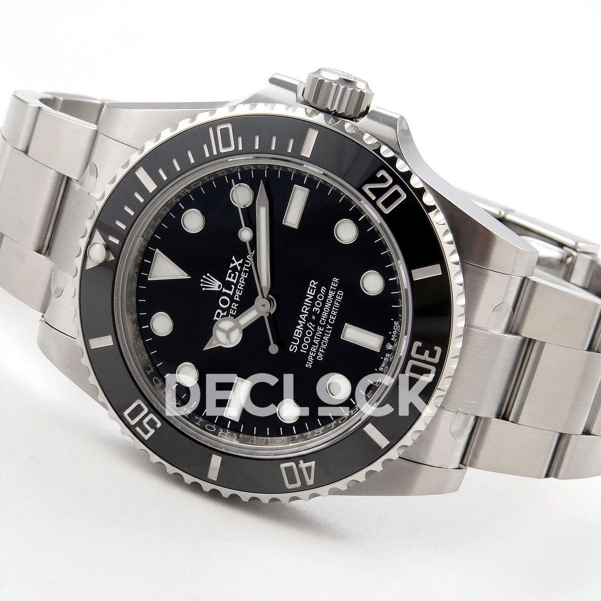 Rolex Submariner 41mm 124060 No Date RICH Black Dial JH3230 V2 Free Sprung replica - full watch right