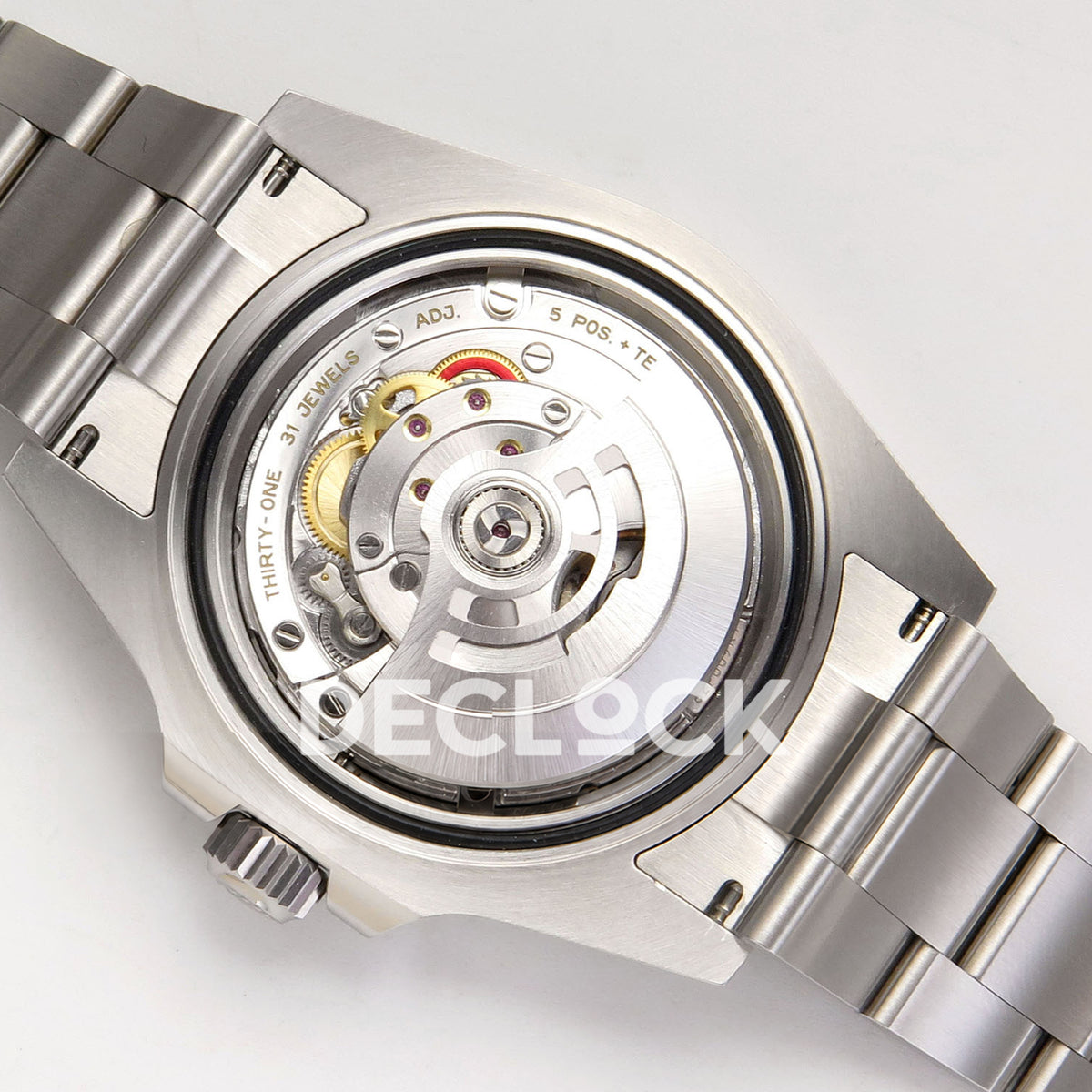 Rolex Submariner 41mm 124060 No Date RICH Black Dial JH3230 V2 Free Sprung replica - movement back