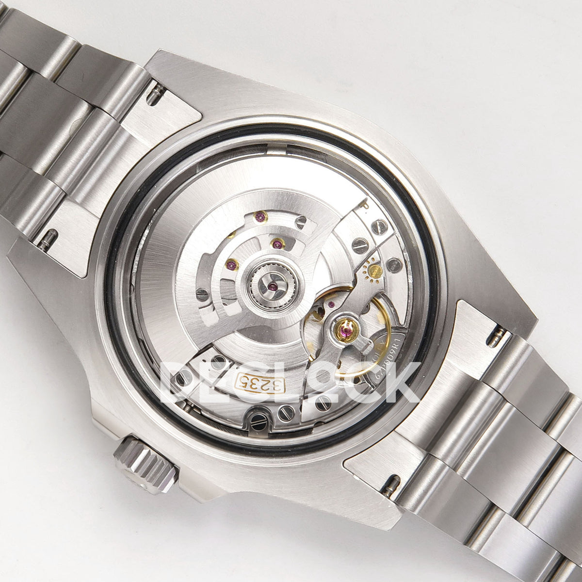 Rolex Submariner 41mm 124060 No Date RICH Black Dial JH3230 V2 Free Sprung replica - movement back angle