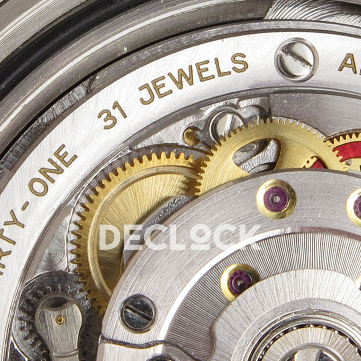Rolex Submariner 41mm 124060 No Date RICH Black Dial JH3230 V2 Free Sprung replica - jewel detail