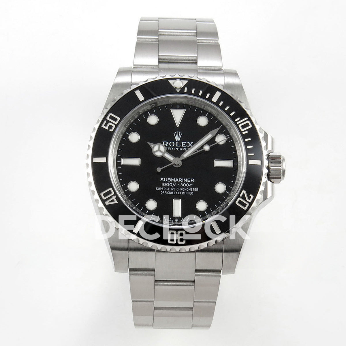 Rolex Submariner 41mm 124060 No Date VF Black Dial DD3230 replica - front