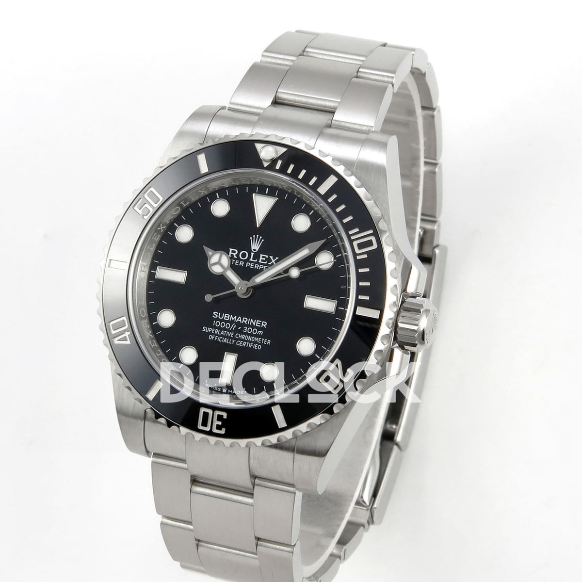 Rolex Submariner 41mm 124060 No Date VF Black Dial DD3230 replica - three quarter