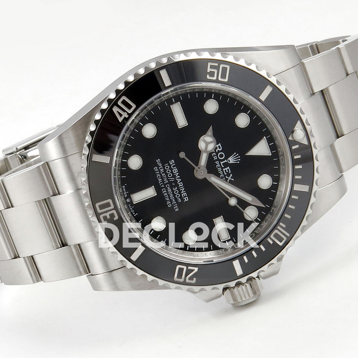 Rolex Submariner 41mm 124060 No Date VF Black Dial DD3230 replica - full watch left