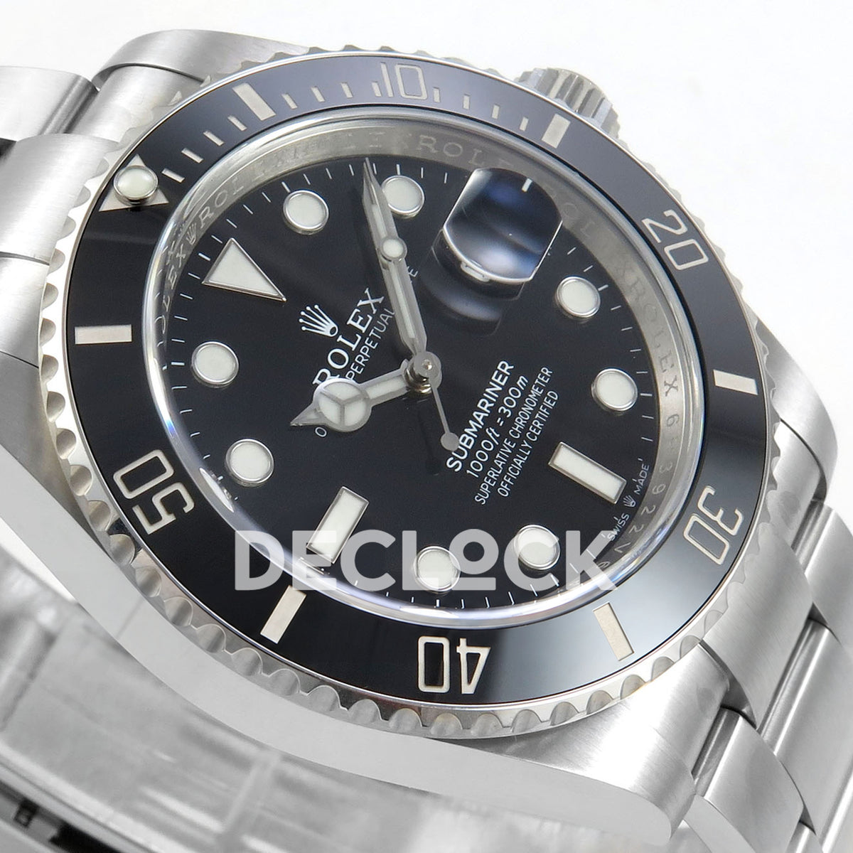 Rolex Submariner 126610LN 41mm SCF Black Dial DD3235 replica - dial side angle