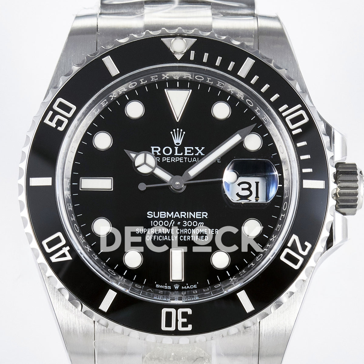 Rolex Submariner 126610LN 41mm THBF Steel Black Dial SH3235 replica - dial closeup