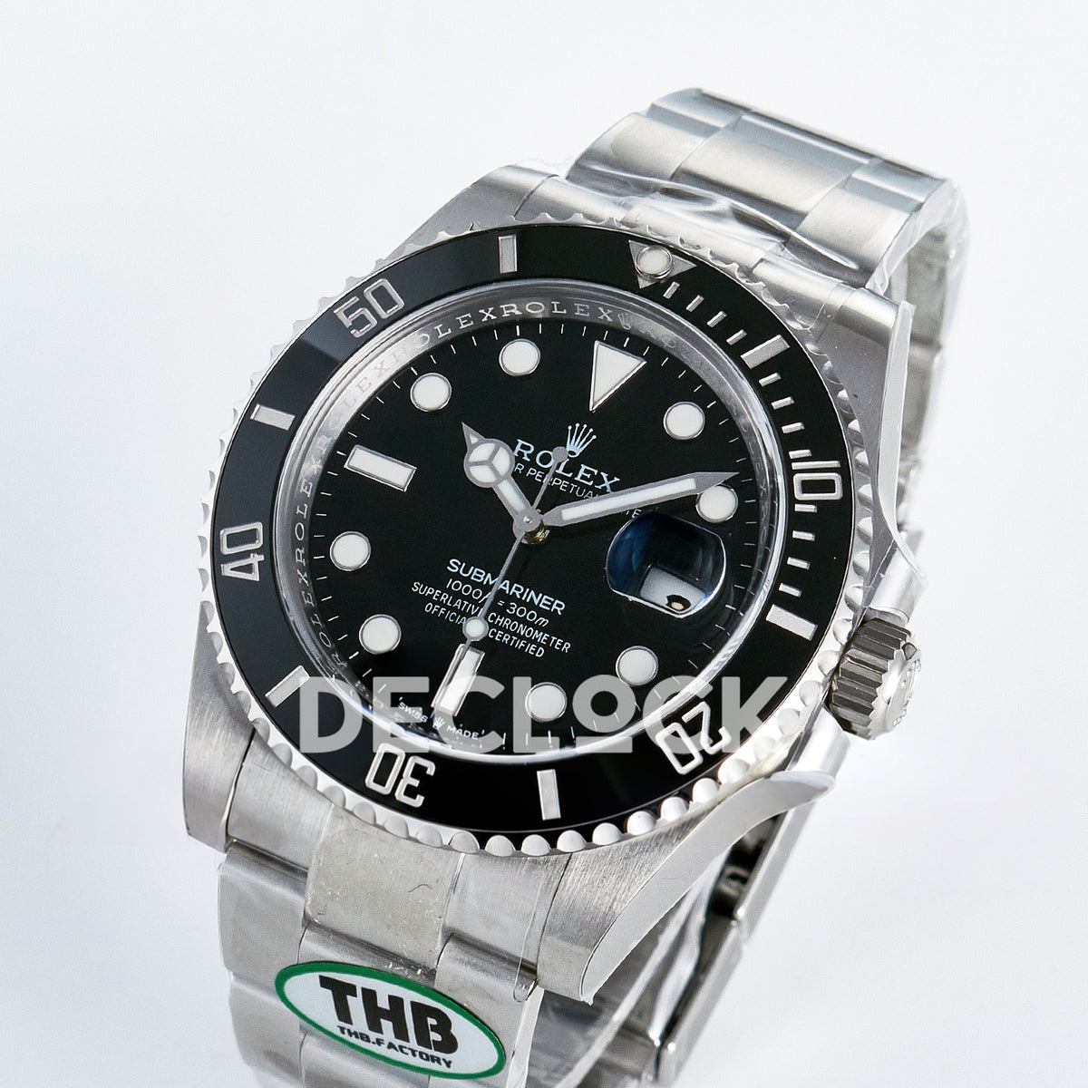 Rolex Submariner 126610LN 41mm THBF Steel Black Dial SH3235 replica - front angle