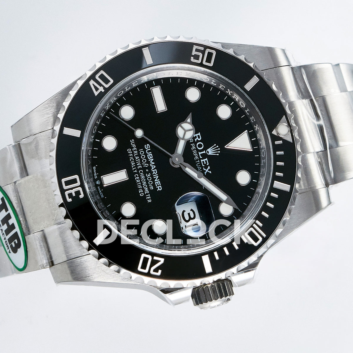 Rolex Submariner 126610LN 41mm THBF Steel Black Dial SH3235 replica - rotated front