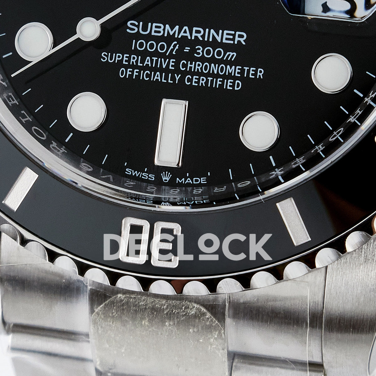 Rolex Submariner 126610LN 41mm THBF Steel Black Dial SH3235 replica - lower dial macro