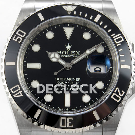Rolex Submariner 126610LN 41mm VF Black Ceramic DD3235 replica - dial closeup